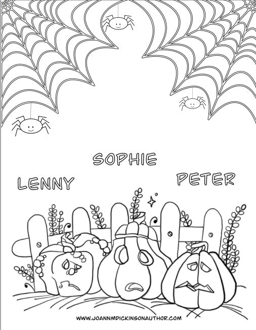 Colouring Pages Rylee Rylee's Pumpkin Pals Coloring Sheet – JoAnn Dickinson Author