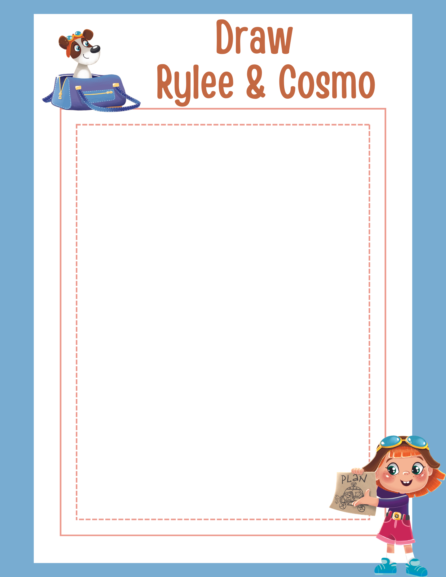 Hannah Rylee Drawing Young Rylee Drawing Worksheet | Fun Space Art Activity for Kids – JoAnn ...